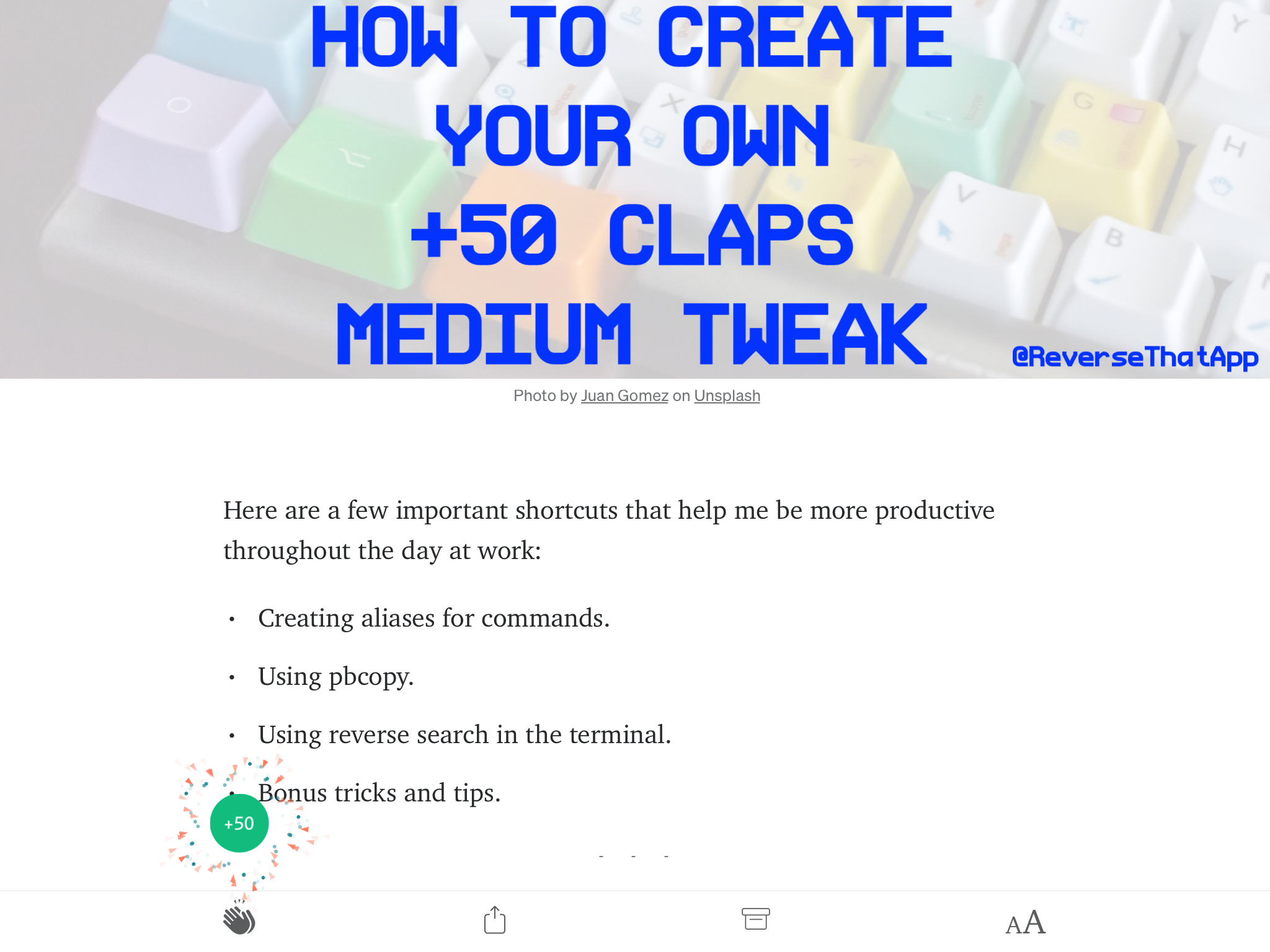 How to create Tweak